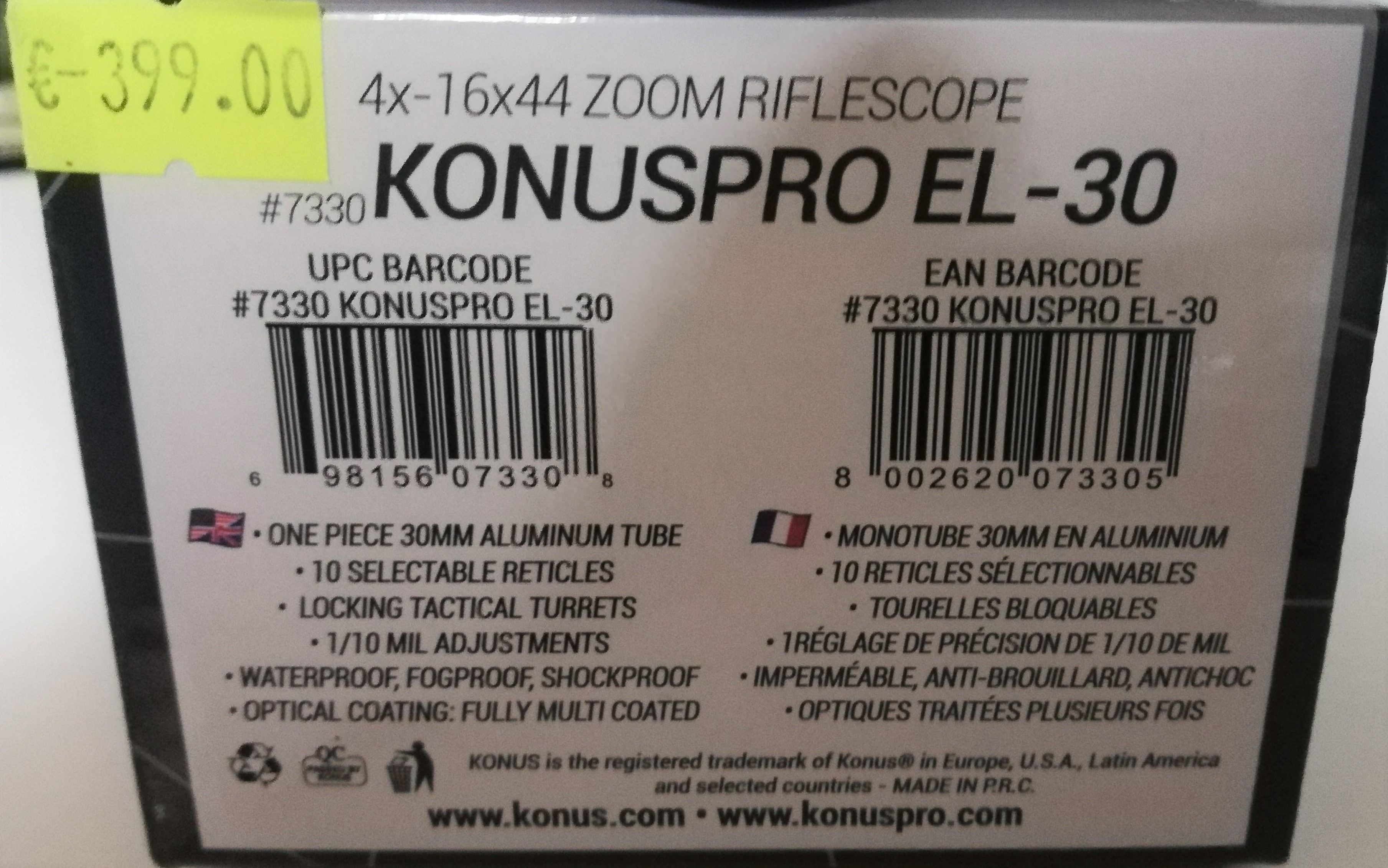 Ottica Konus Pro EL 30  7330 4-16X44 mm - immagine 5