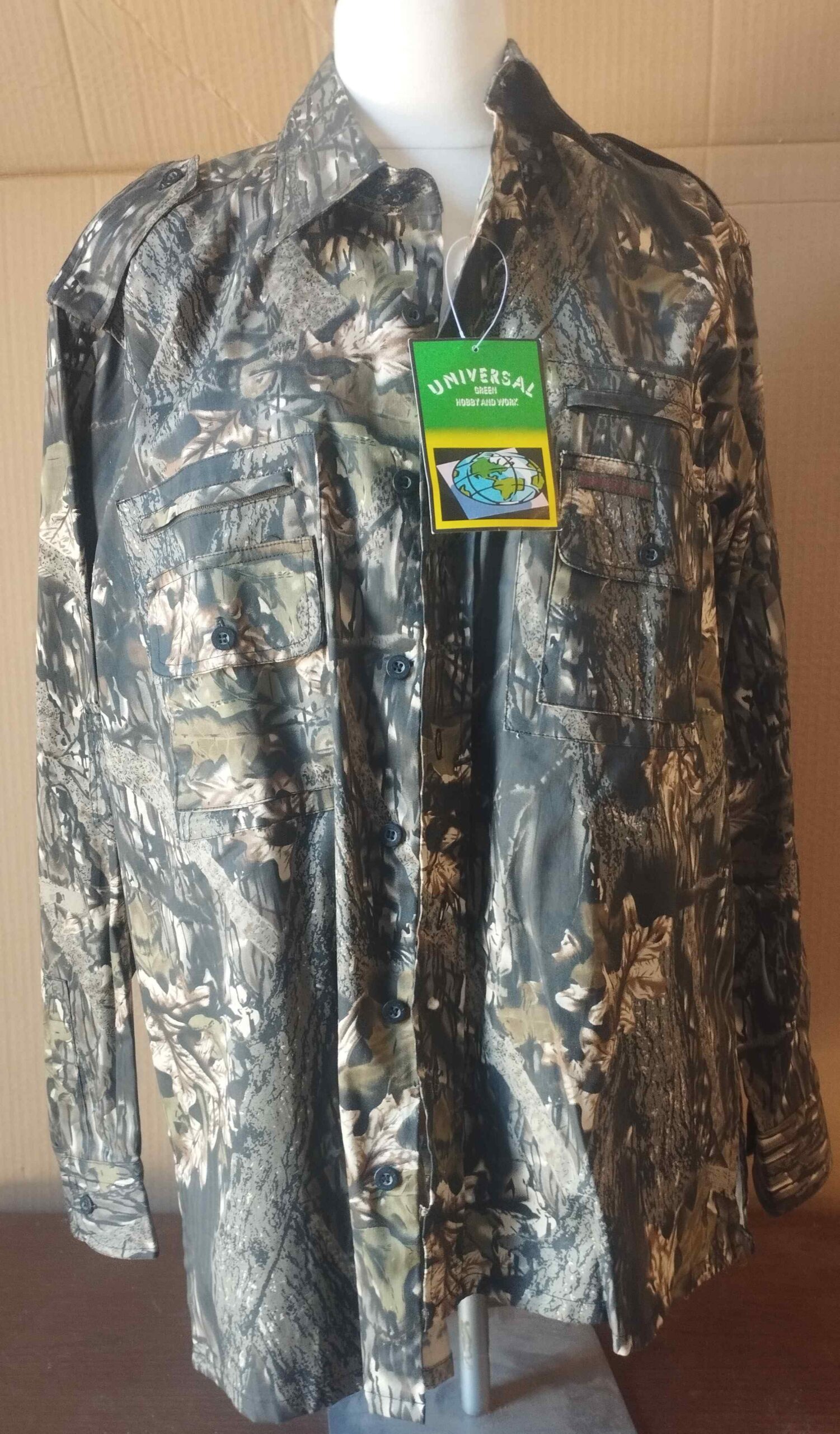 CAMICIA UNIVERSAL COTONE LEGGERA MULTITASCHE SOTTOBOSCO Tg. M - immagine 9