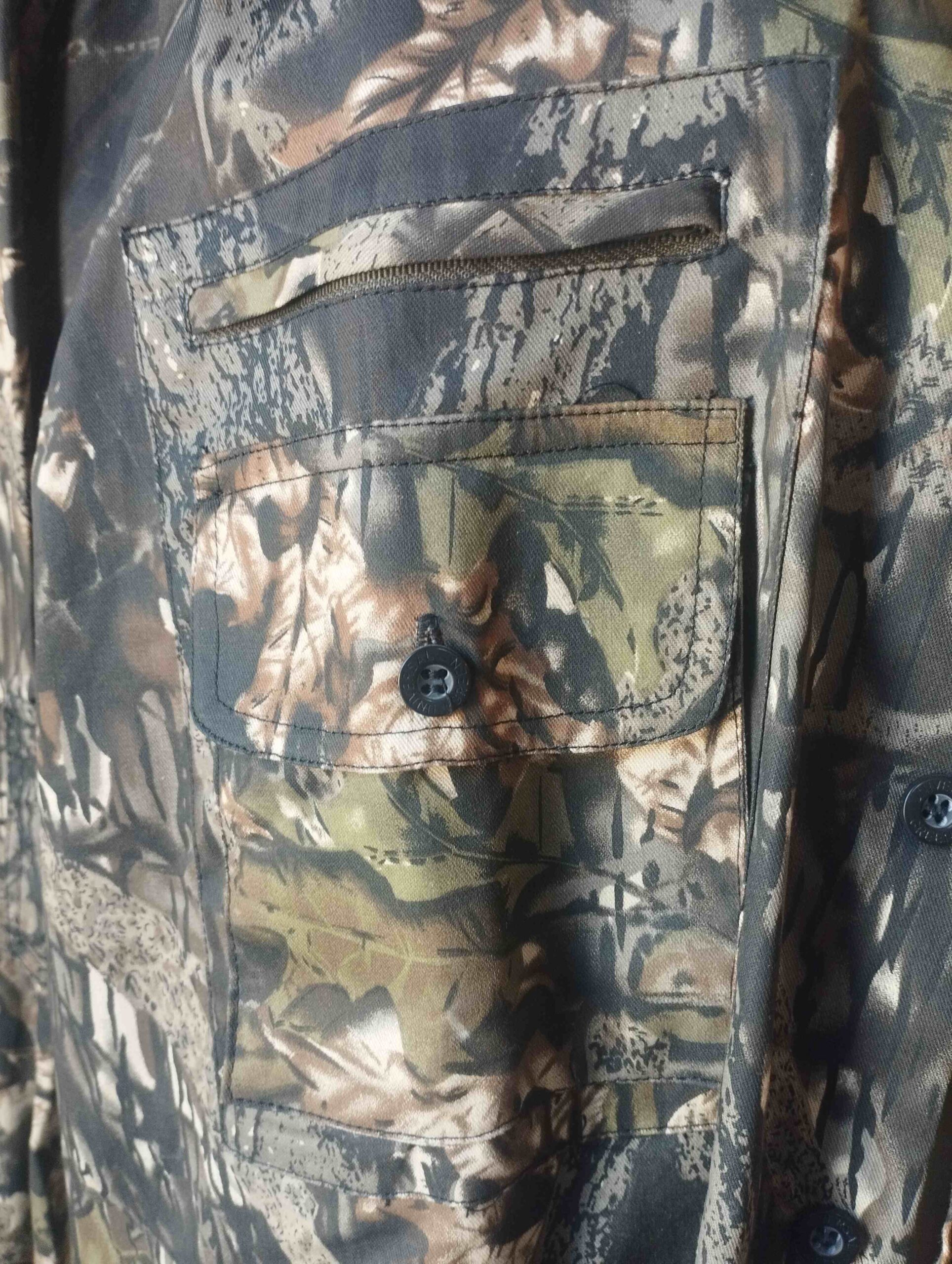 CAMICIA UNIVERSAL COTONE LEGGERA MULTITASCHE SOTTOBOSCO Tg. M - immagine 5