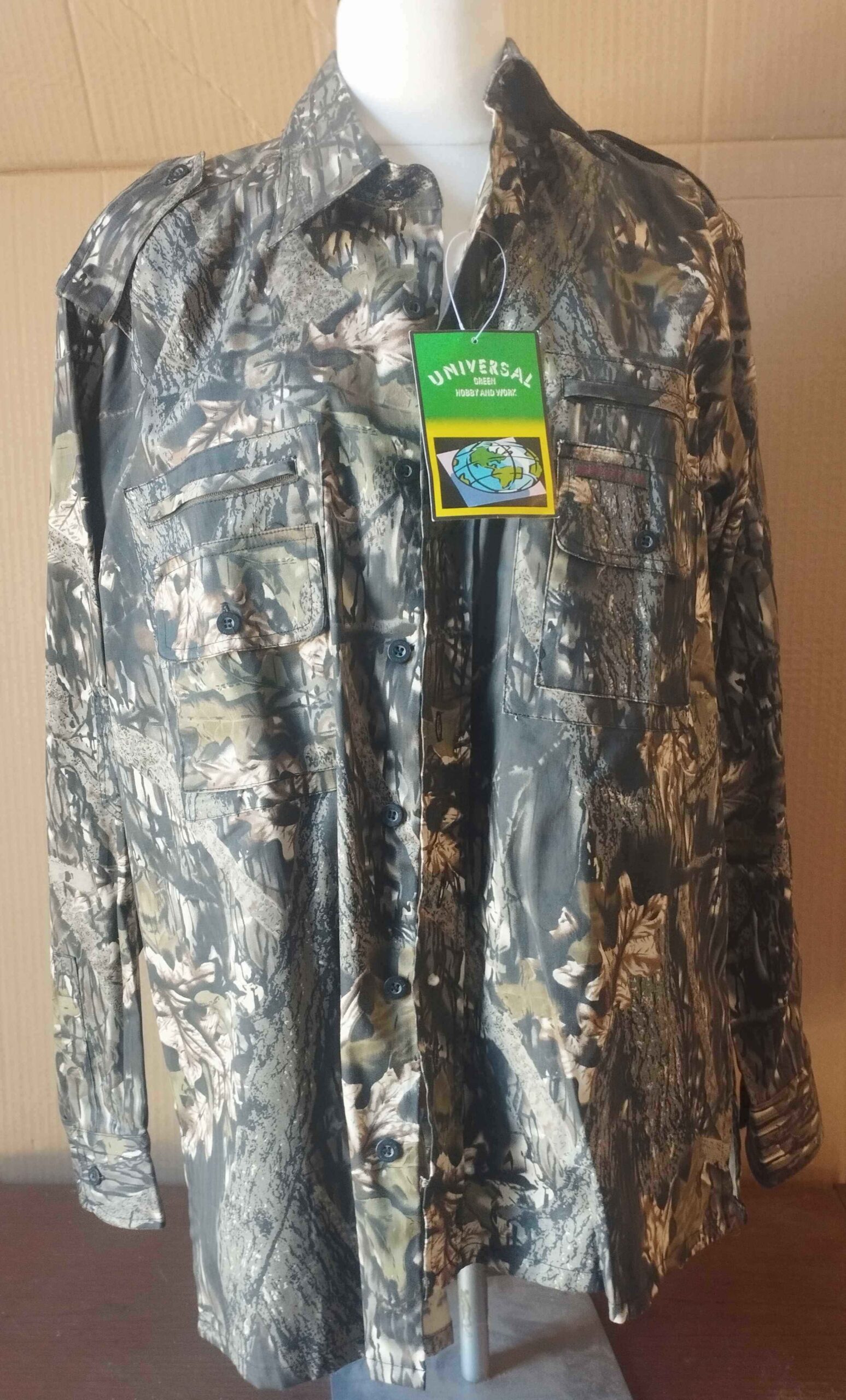 CAMICIA UNIVERSAL COTONE LEGGERA MULTITASCHE SOTTOBOSCO Tg. M - immagine 10