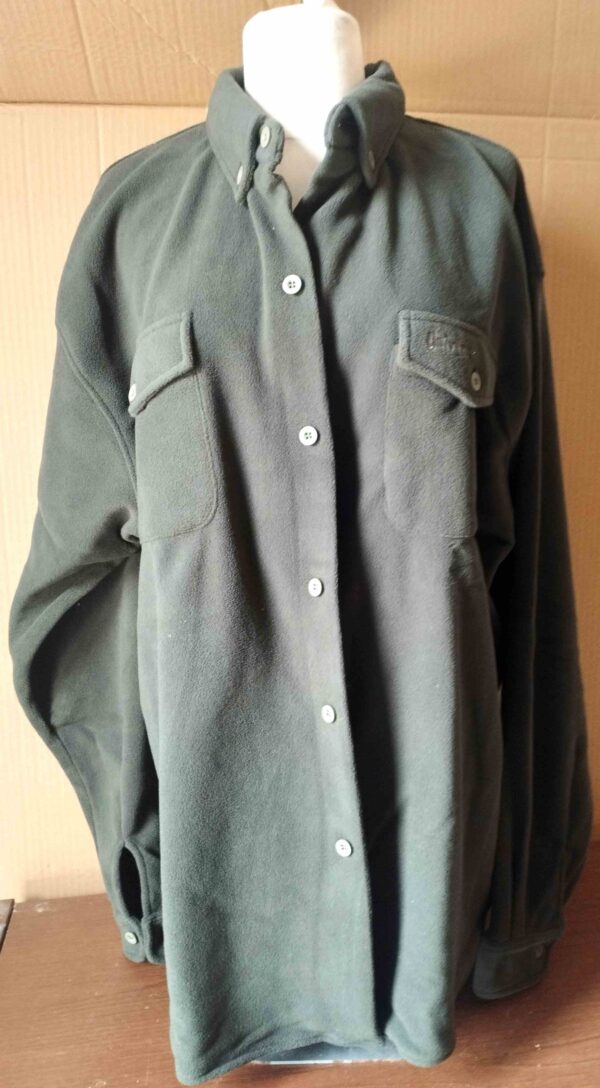CAMICIA UNIVERSAL PILE VERDE CON 2 TASCHE Tg. XXL - immagine 2