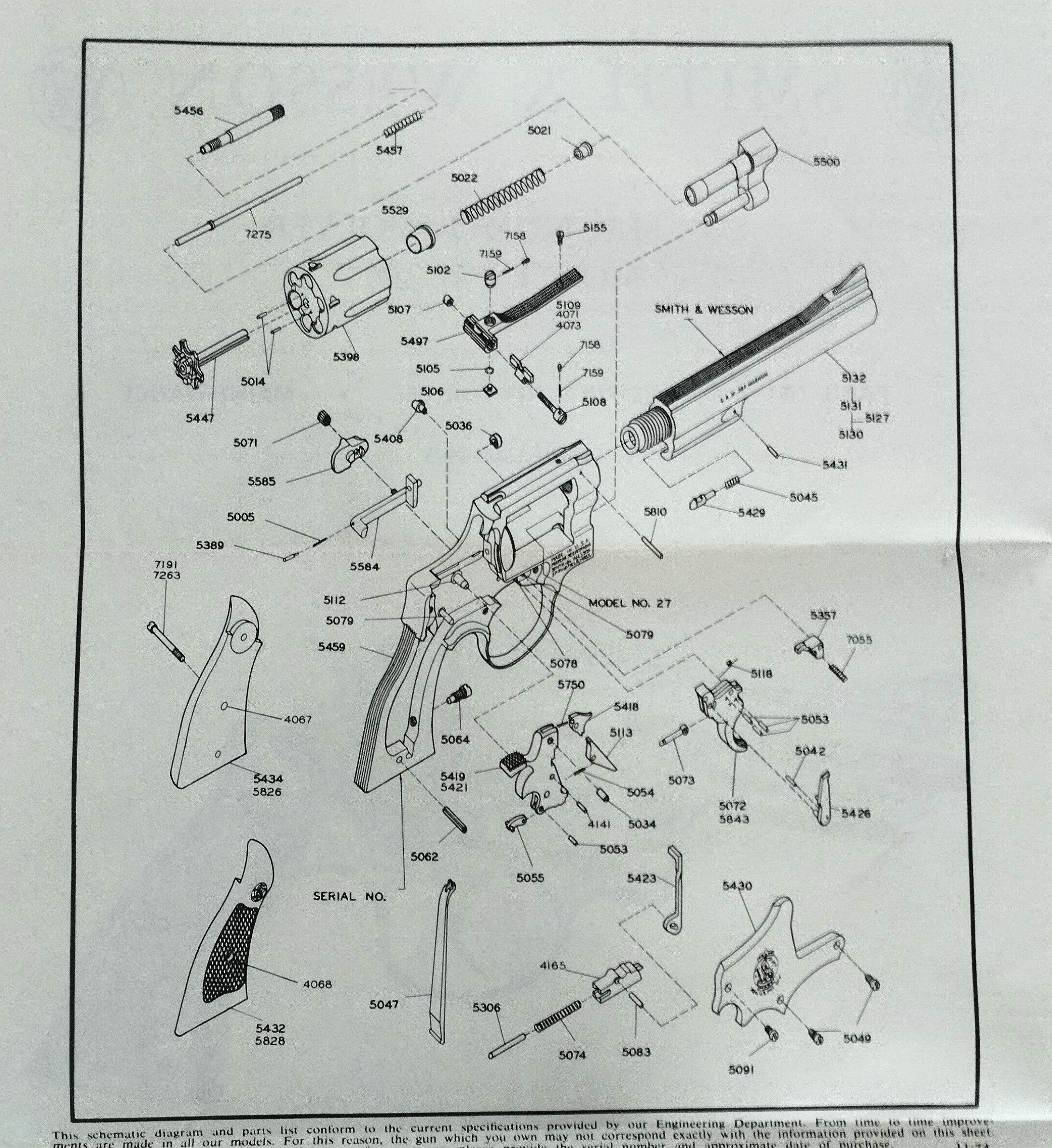S&W mod. 27-2 cal.357Mg. 6" Sportivo DA COLLEZIONE - immagine 6